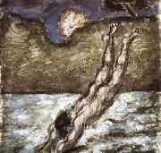 Paul Cezanne Femme piquant une tete dans i eau oil on canvas